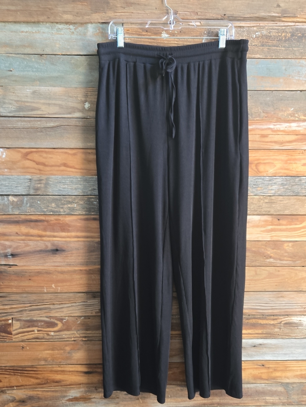 Women's Black Drawstring Lounge Pants